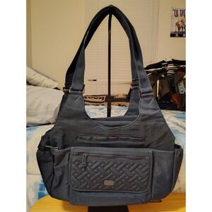 Lug Classic Romper Black RFID Travel Shoulder Bag Purse